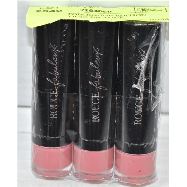 3PK BOURTOIS ROUGE EDITION VELVET LIQUID LIPSTICK