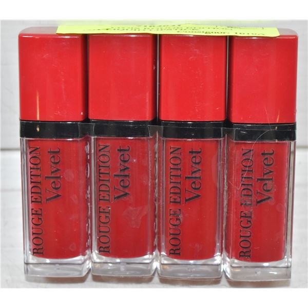 4PK BOURTOIS ROUGE EDITION VELVET LIQUID LIPSTICK