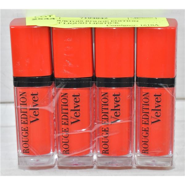 4PK BOURTOIS ROUGE EDITION VELVET LIQUID LIPSTICK