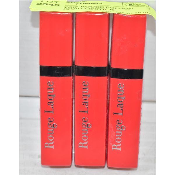 3PK BOURTOIS ROUGE EDITION VELVET LIQUID LIPSTICK