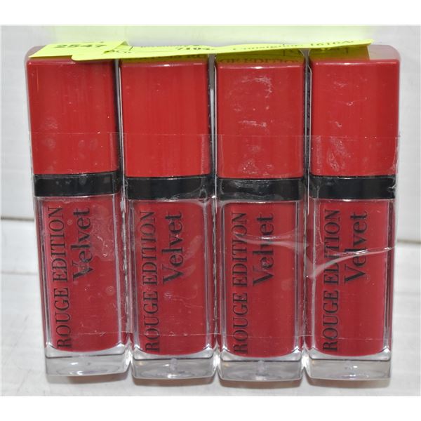 4PK BOURTOIS ROUGE EDITION VELVET LIQUID LIPSTICK