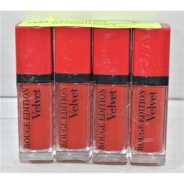 4PK BOURTOIS ROUGE EDITION VELVET LIQUID LIPSTICK
