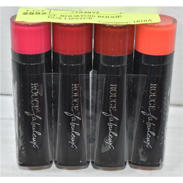 4PK ASST. BOURTOIS ROUGE FABULEUX LIPSTCK