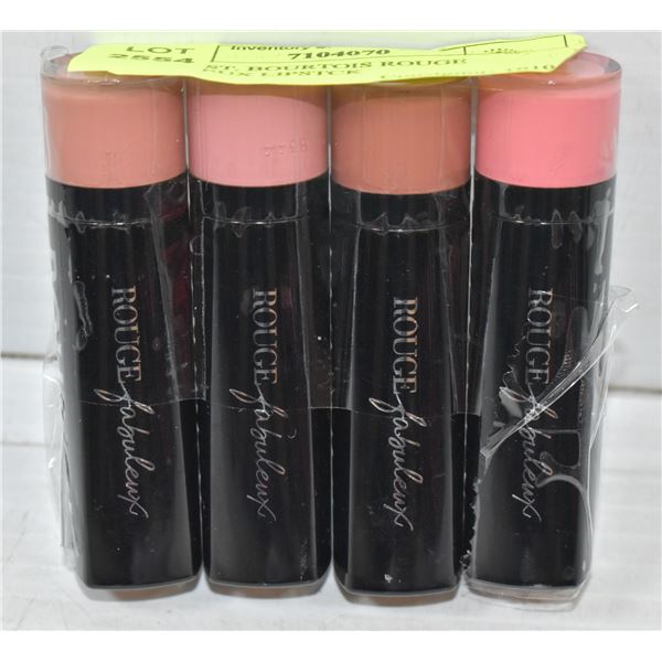 4PK ASST. BOURTOIS ROUGE FABULEUX LIPSTCK