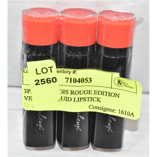 3PK BOURTOIS ROUGE EDITION VELVET LIQUID LIPSTICK