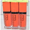 3PK BOURTOIS ROUGE EDITION VELVET LIQUID LIPSTICK