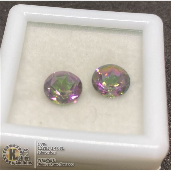#147-MYSTIC QUARTZ GEMSTONES ROUND 2.5CT