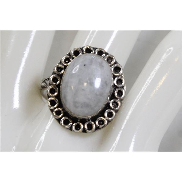 #43-NATURAL MOONSTONE RING SIZE 9.5