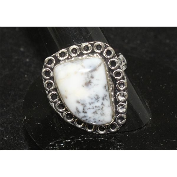 #118-DENTRIC OPAL RING SIZE 8