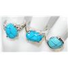 Image 1 : LOT OF 3 TURQUOISE STONE RINGS