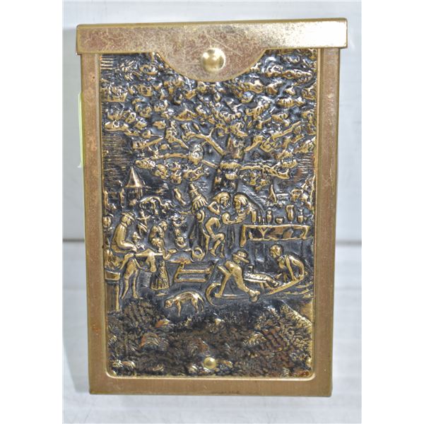 VINTAGE BRASS DECORATED CIGARETTE HOLDER