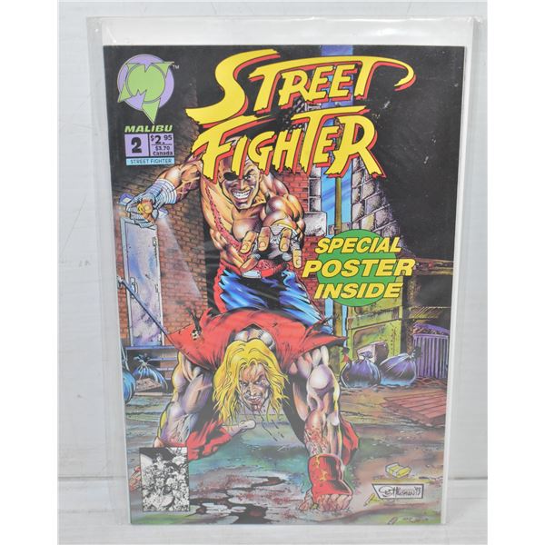 STREET FIGHTER 2 COMIC BOOK 1993 SEALED IN PLASTIC
