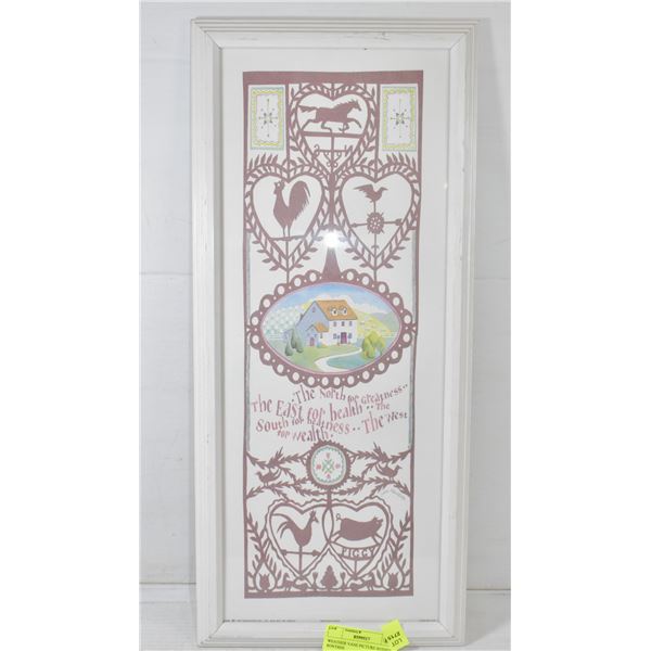 WEATHER VANE PICTURE SIGNED J RONTREE