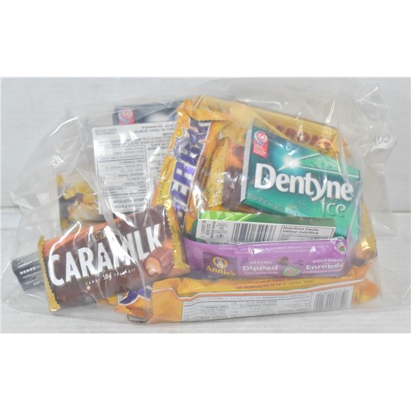 BAG OF ASSORTED CHOCOLATE BARS + CANDY & MORE