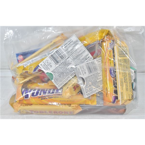 BAG OF ASSORTED CHOCOLATE BARS + CANDY & MORE