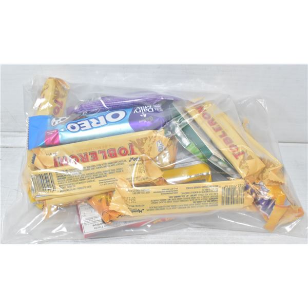 BAG OF ASSORTED CHOCOLATE BARS + CANDY & MORE