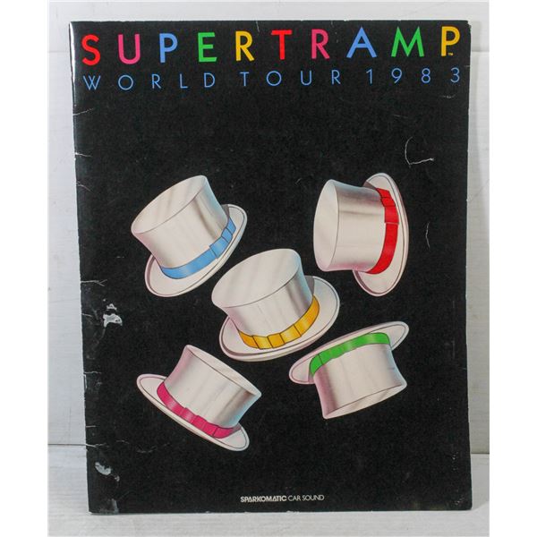1983 SUPERTRAMP WORLD TOUR CONCERT PROGRAM
