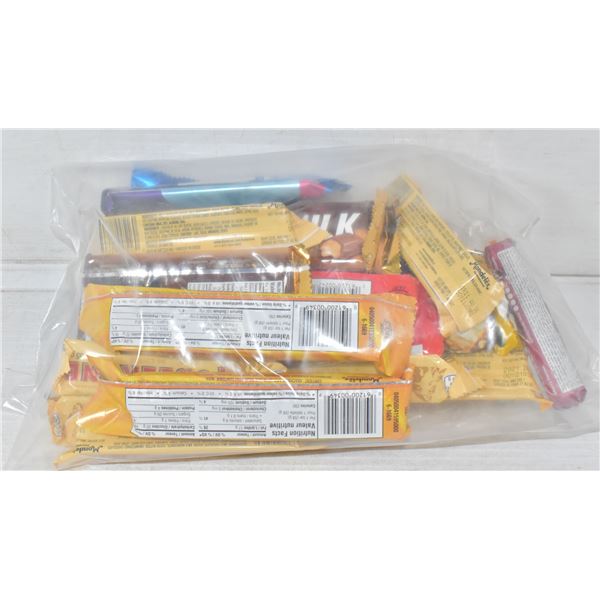 BAG OF ASSORTED CHOCOLATE BARS + CANDY & MORE