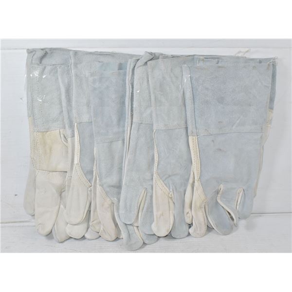 6 PAIR HERCULES WORK GLOVES 60% LEATHER
