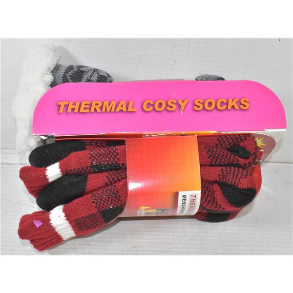 2 PACK - LADIES COZY SLIPPER SOCKS