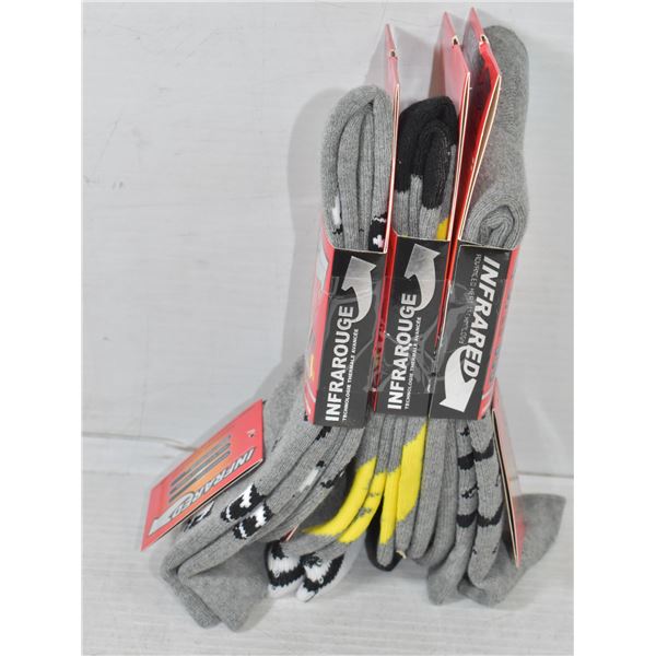 3 PACK - MENS HEAT WAVE SOCKS