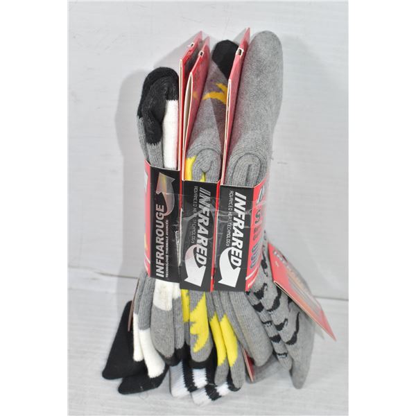 3 PACK - MENS HEAT WAVE SOCKS