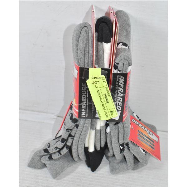 3 PACK - MENS HEAT WAVE SOCKS