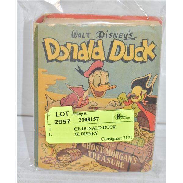 1946 VINTAGE DONALD DUCK LITTLE BOOK DISNEY