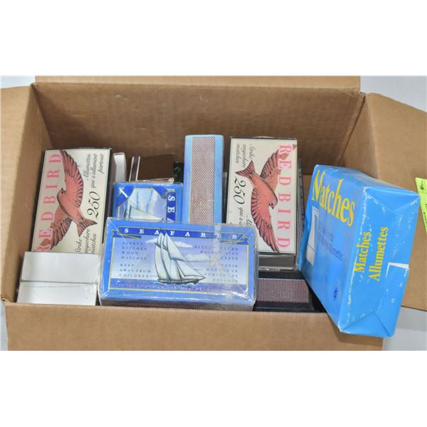 BOX FULL OF WOODEN MATCHES