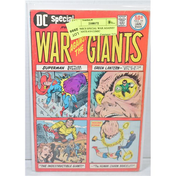 DC COMICS SPECIAL WAR AGAINST THE GIANTS #19 COMIC