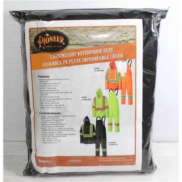 NEW 4XL PIONEER LIGHTWEIGHT WATERPROOF 2PC SUIT