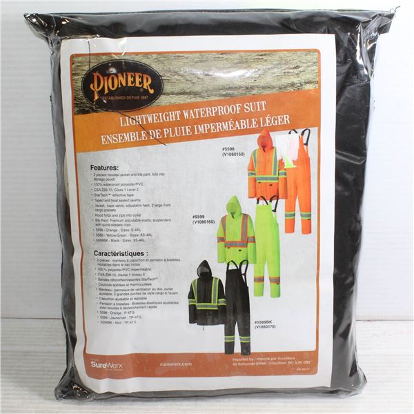 NEW 4XL PIONEER LIGHTWEIGHT WATERPROOF 2PC SUIT