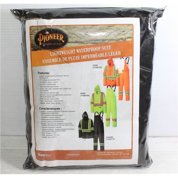 NEW 4XL PIONEER LIGHTWEIGHT WATERPROOF 2PC SUIT