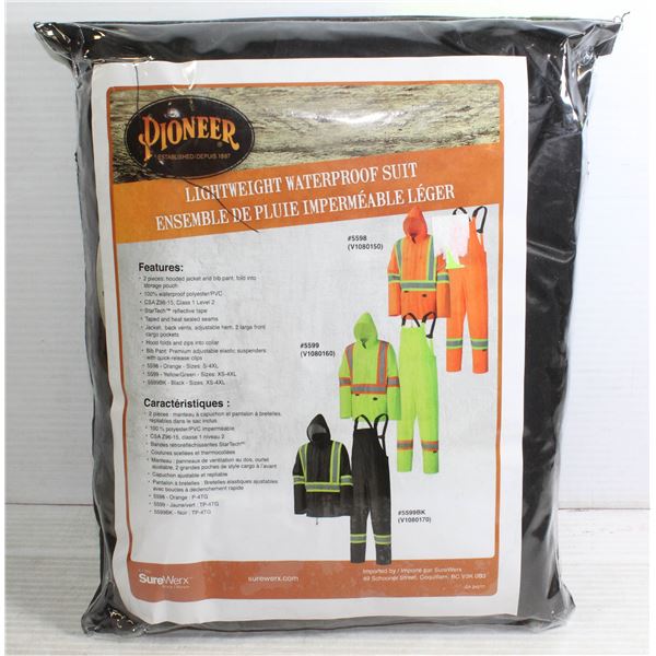 NEW 2XL PIONEER LIGHTWEIGHT WATERPROOF 2PC SUIT
