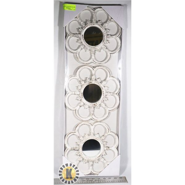 NEW 3 PC DECORATIVE MIRROR SET