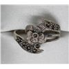Image 1 : BZ415-177 SILVER MARCASITE RING SZ 5.75