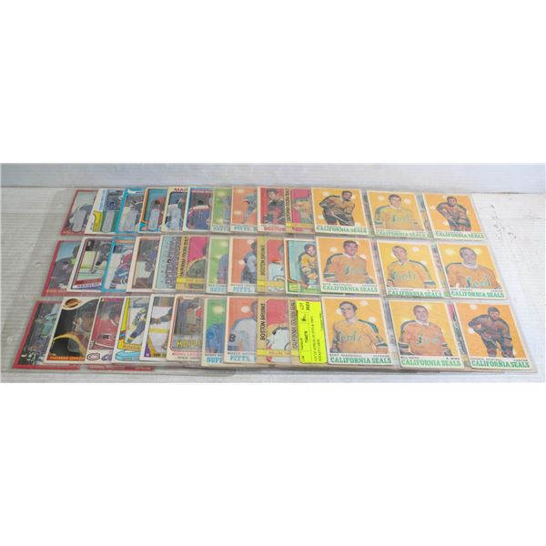 LOT OF APPROX 100 1970'S & 1980'S HOCKEY CARDS