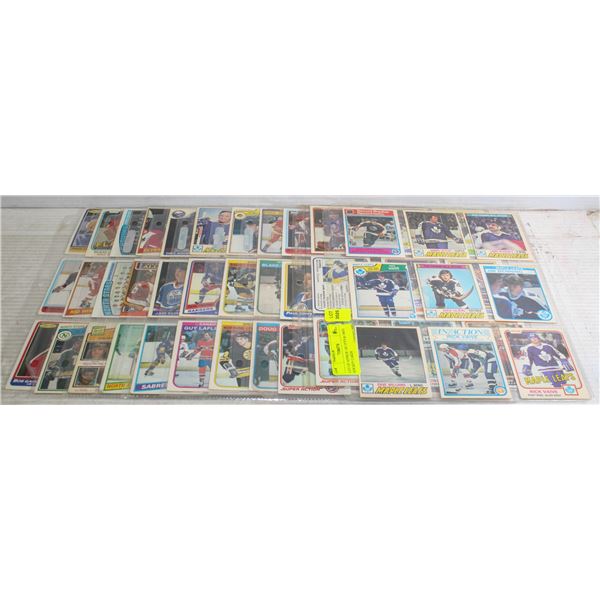 LOT OF APPROX 100 1970'S & 1980'S HOCKEY CARDS