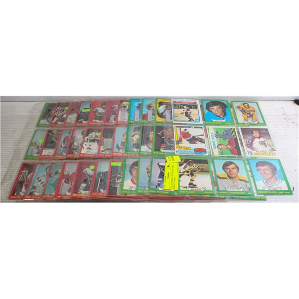 LOT OF APPROX 100 1970'S & 1980'S HOCKEY CARDS