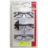 Image 1 : FOSTER GRANT READING GLASSES-3 PACK +3.00