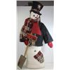 Image 1 : SNOWMAN WITH SHOVEL + SIGN 34"