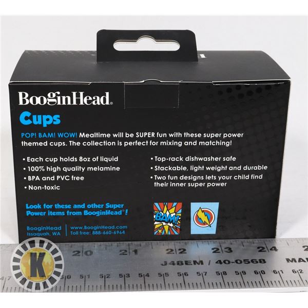 2 NEW SUPER POWERED THEMED CUPS. 2 CUPS