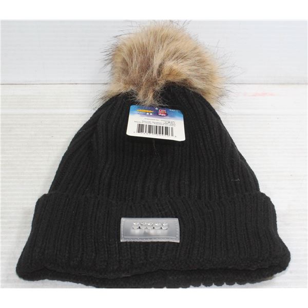 NEW BLACK LED TOQUE W/ 5 LED IN THE RIM