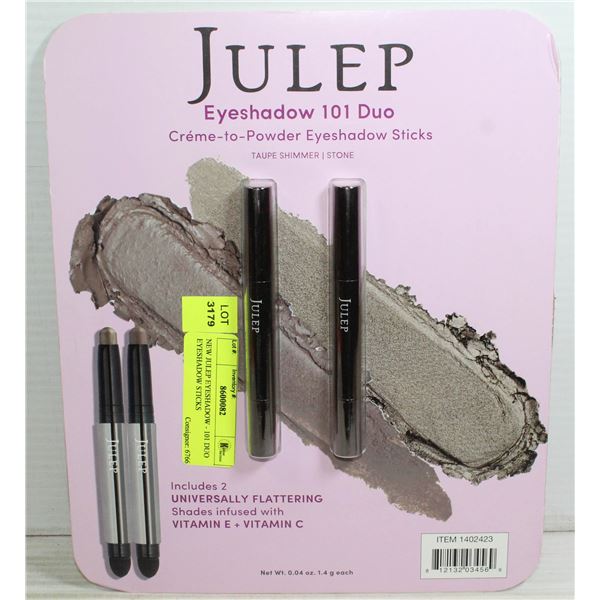 NEW JULEP EYESHADOW - 101 DUO EYESHADOW STICKS