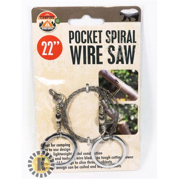 NEW POCKET SPIRAL WIRE SAW 22"
