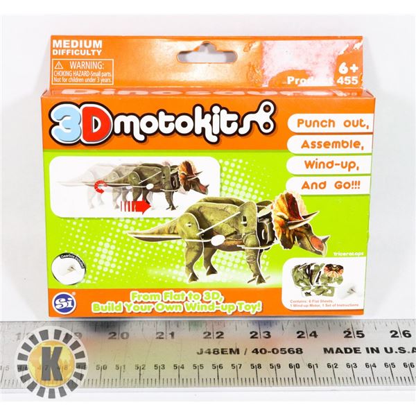 NEW 3D MOVING TRICERATOPS PUZZLE