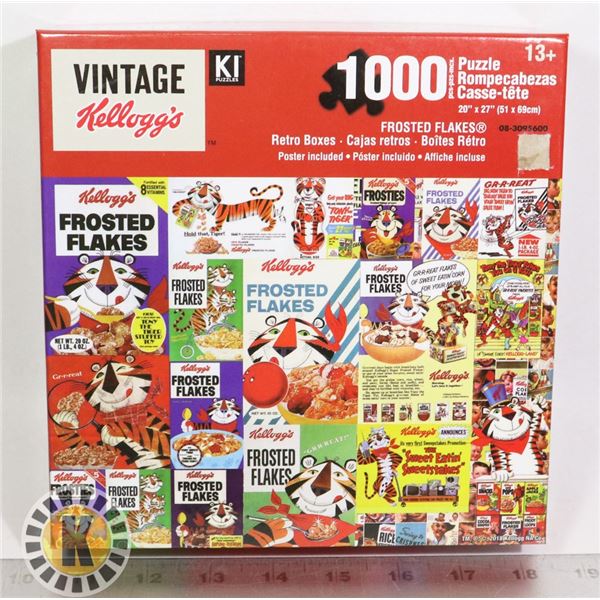 NEW KELLOGG'S VINTAGE FROSTED FLAKES 1000PC