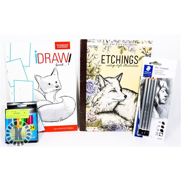 NEW DRAWING BOOK, ADVANCED COLORING BOOK WITH