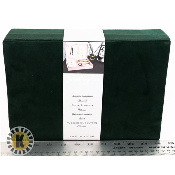 NEW 28X19X7CM VELVET JEWELRY BOX