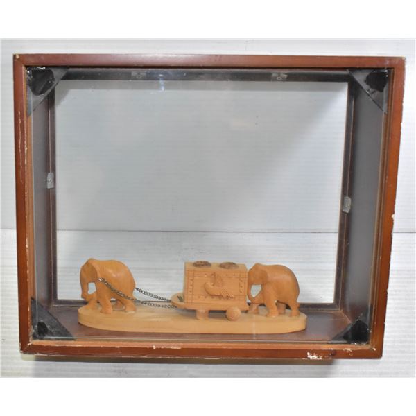 VINTAGE ASIAN ELEPHANT DISPLAY